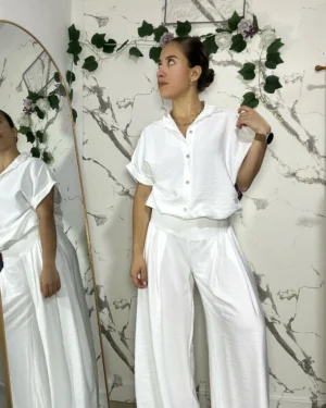 Set 2 piezas palazo y camisa