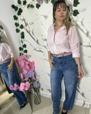 Jeans Baggy tiro alto.