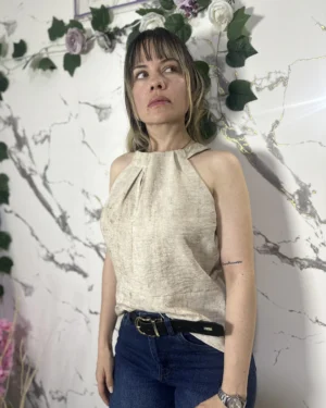 Blusa cuello tipo halter